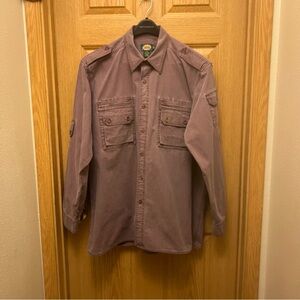 Cabela’s Outdoor Gear 100% Cotton Long sleeve Hunting Shirt Purple 2XL